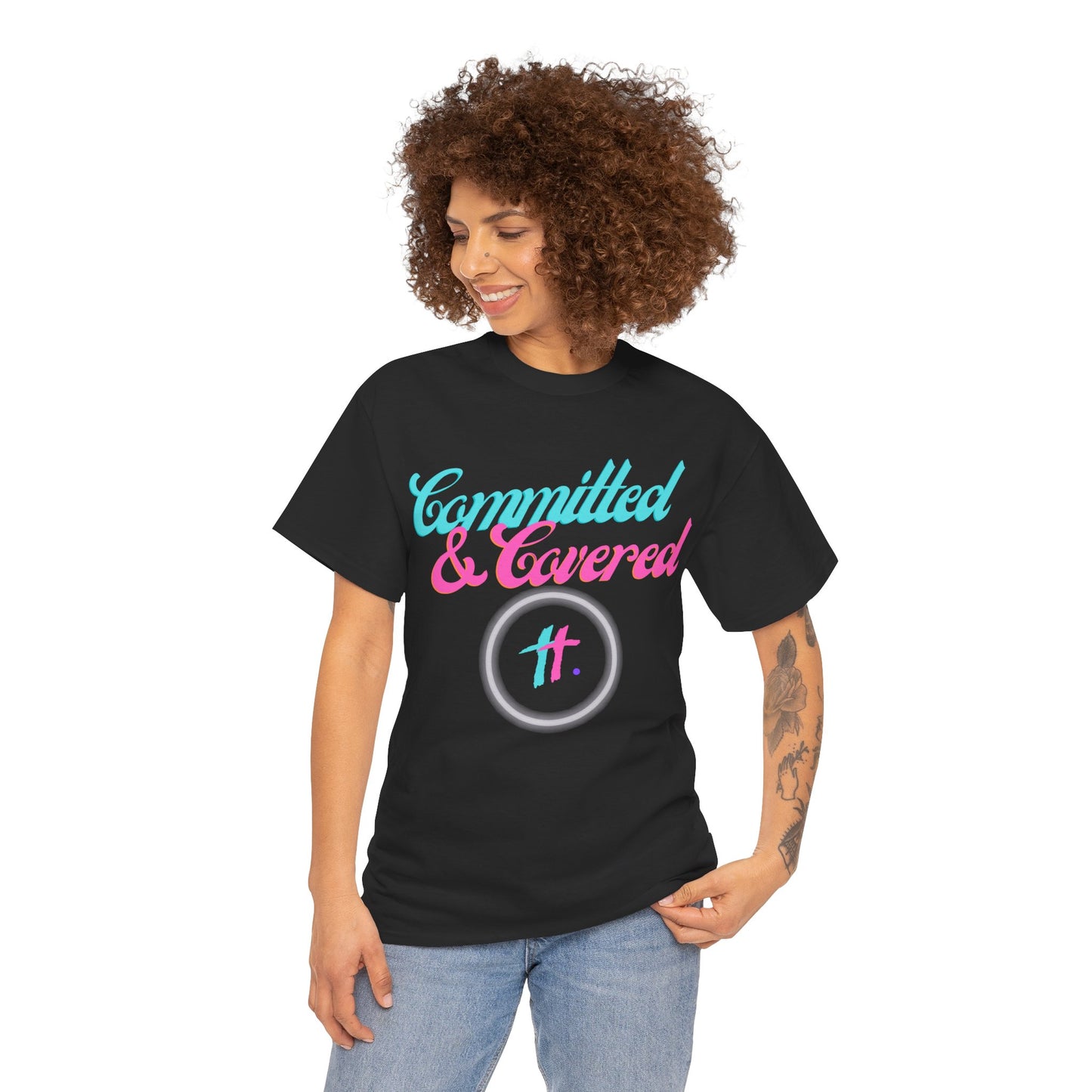 Committed & Covered Unisex Heavy Cotton Tee