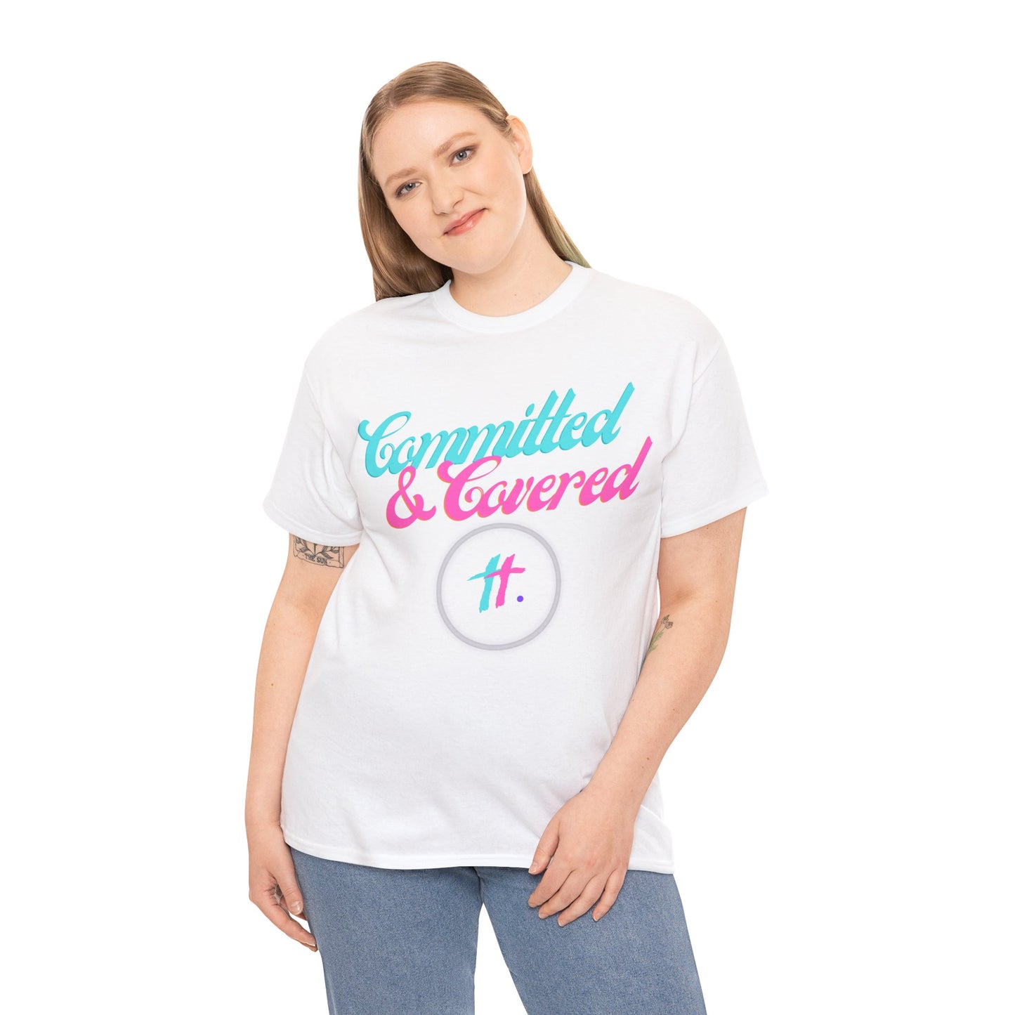 Committed & Covered Unisex Heavy Cotton Tee