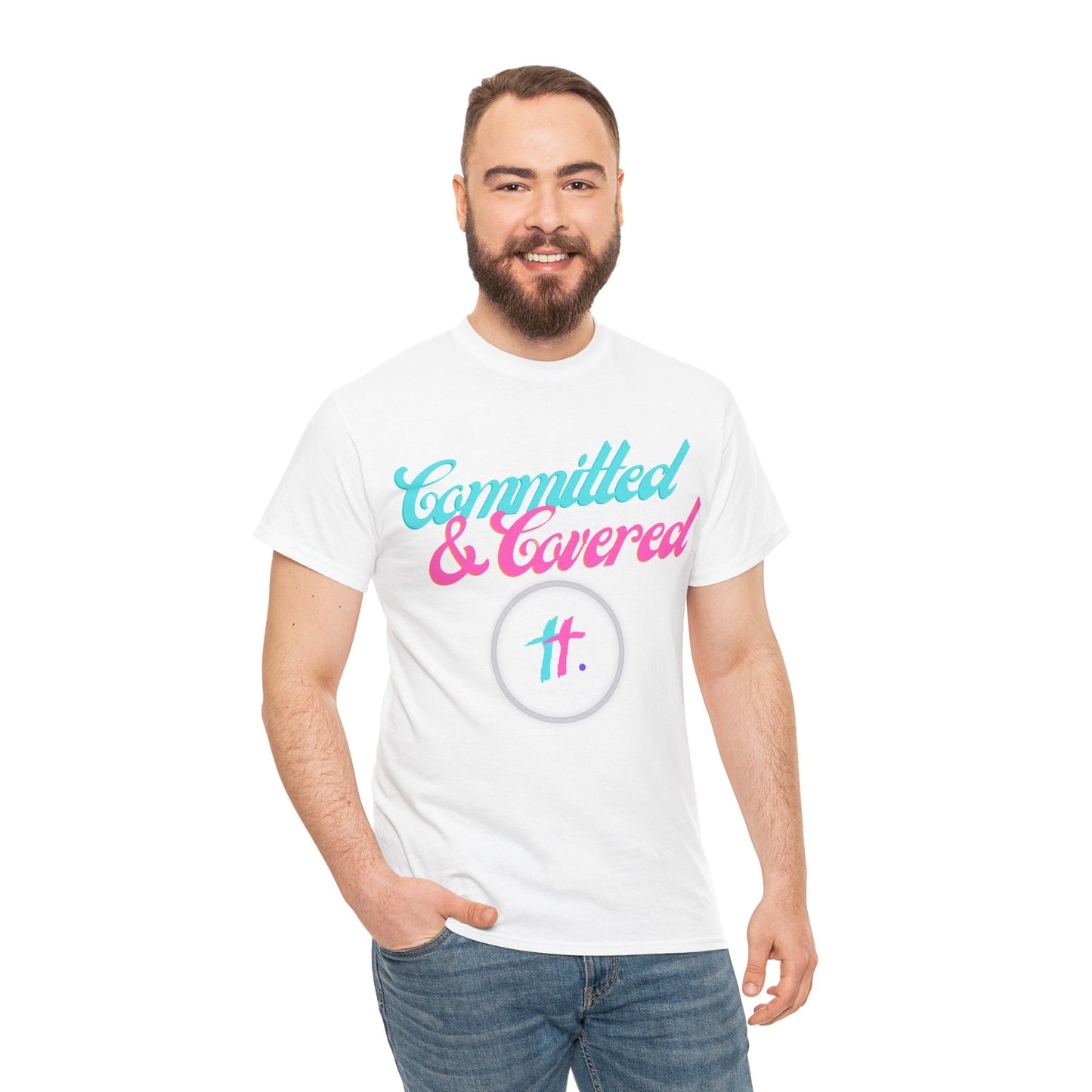 Committed & Covered Unisex Heavy Cotton Tee