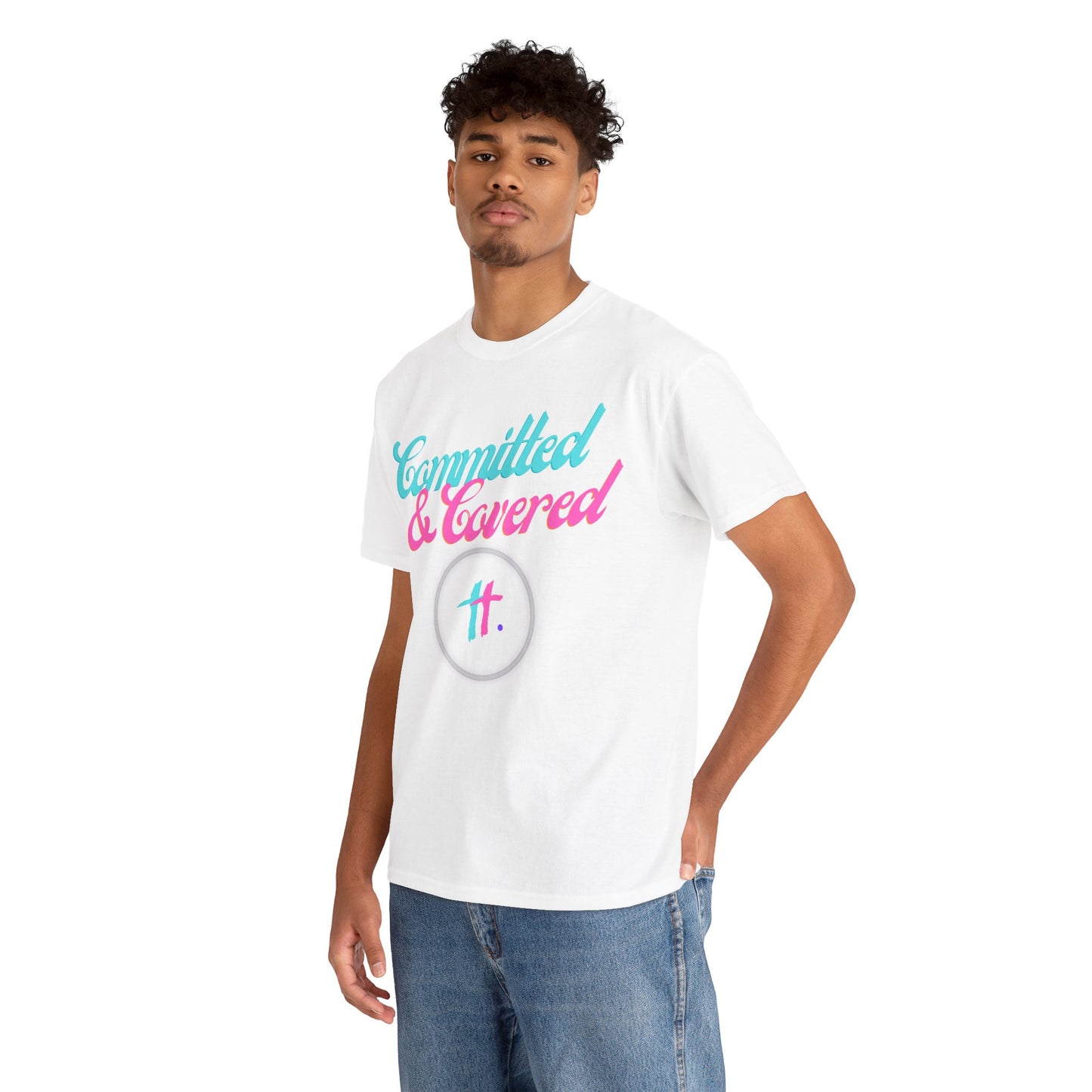 Committed & Covered Unisex Heavy Cotton Tee