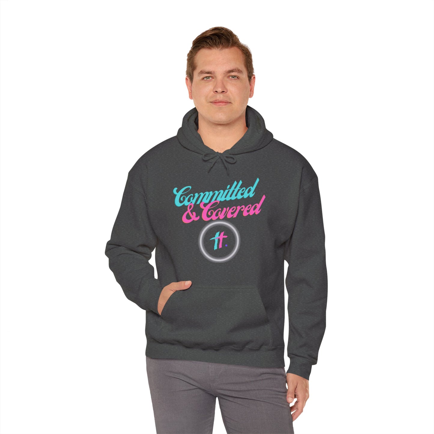Committed & Covered Unisex Heavy Blend™ Hooded Sweatshirt
