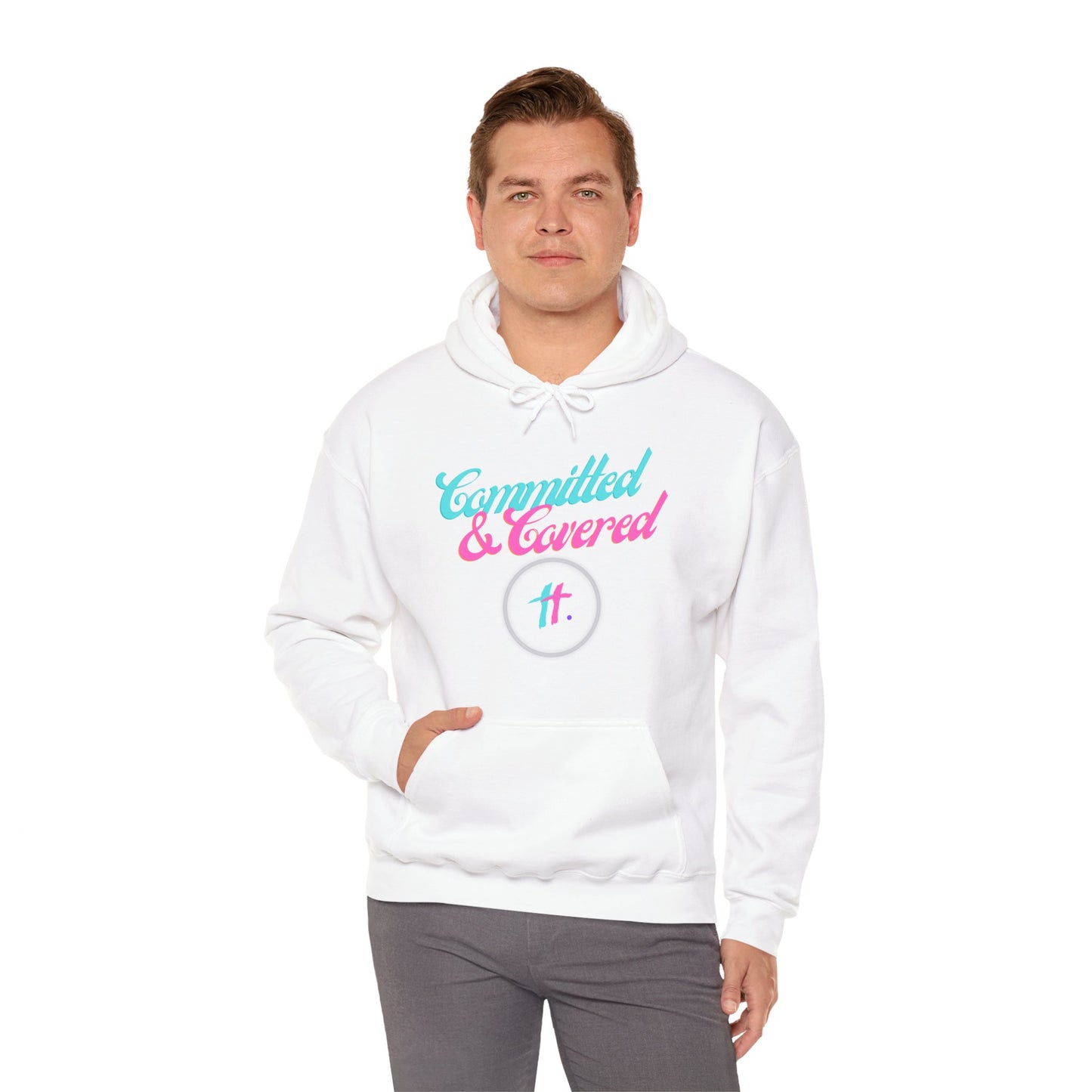 Committed & Covered Unisex Heavy Blend™ Hooded Sweatshirt