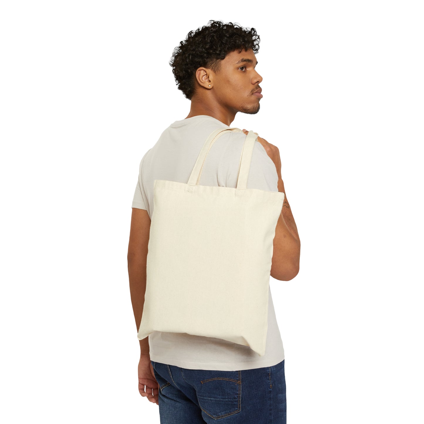 Committed & Covered Cotton Canvas Tote Bag