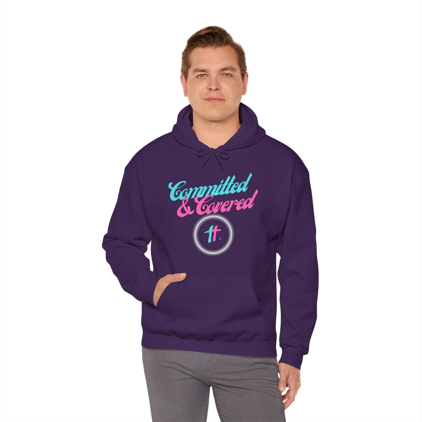Committed & Covered Unisex Heavy Blend™ Hooded Sweatshirt