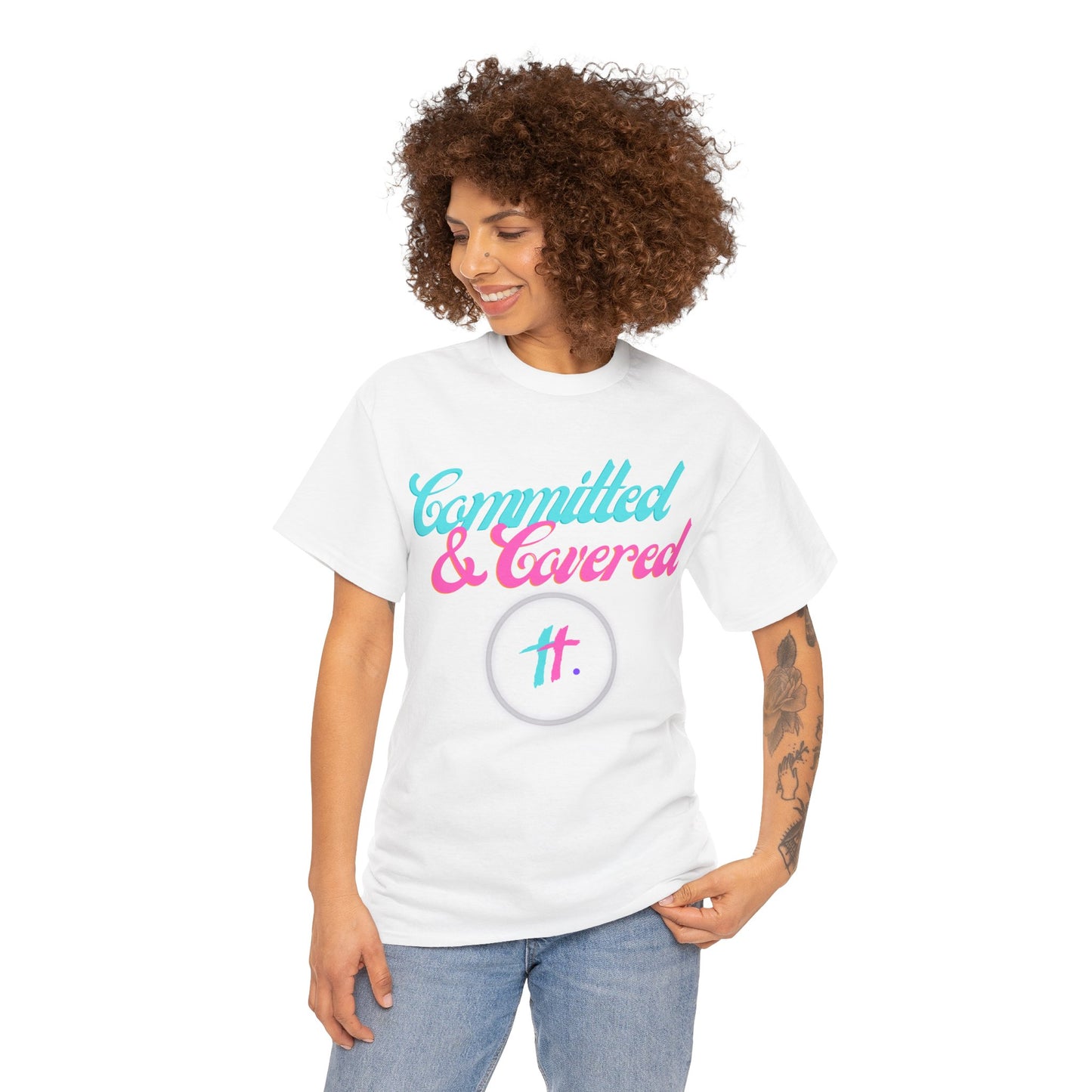 Committed & Covered Unisex Heavy Cotton Tee