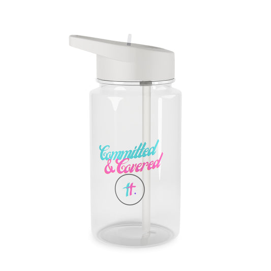 Committed & Covered Tritan Water Bottle