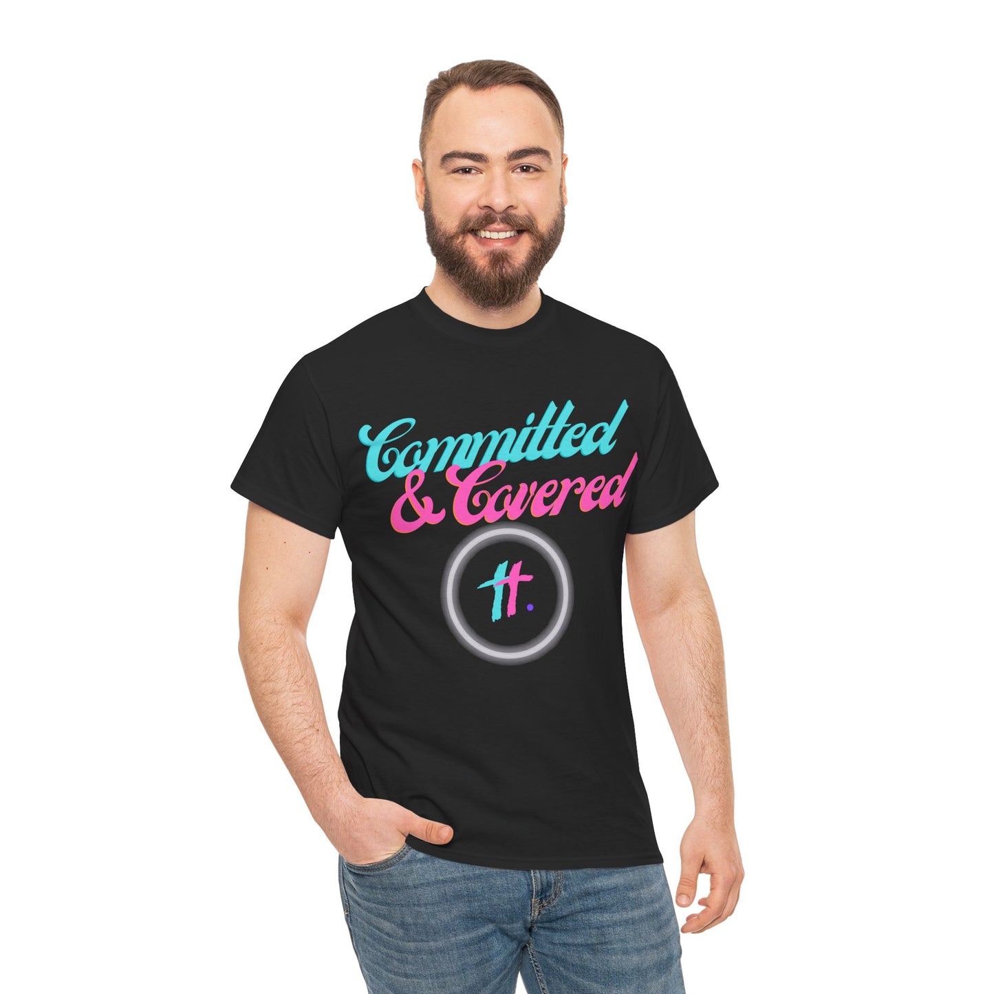 Committed & Covered Unisex Heavy Cotton Tee