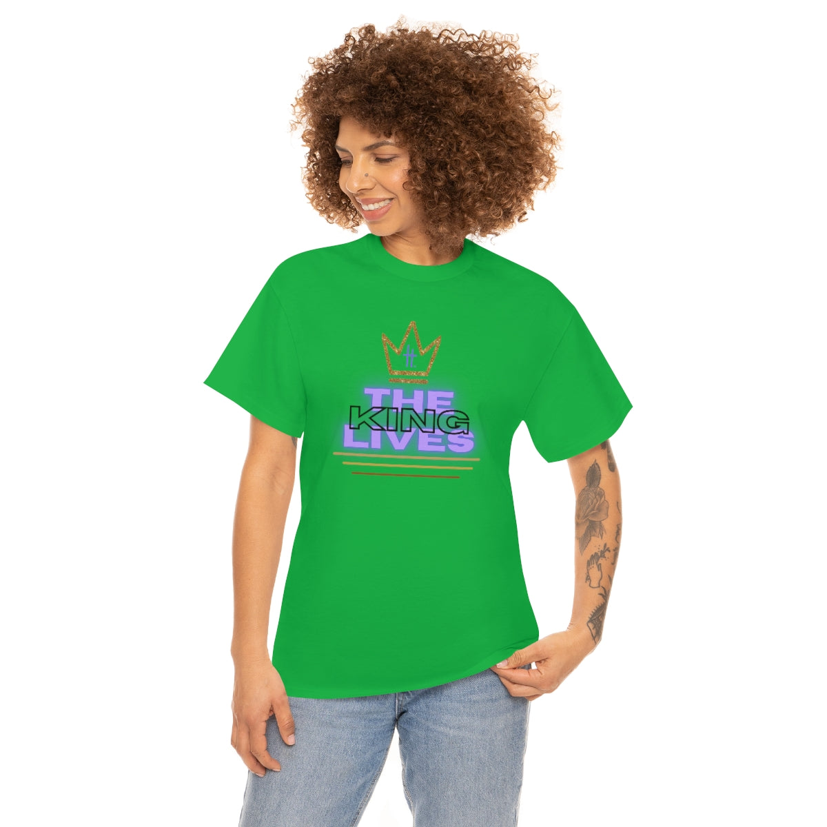 The King Lives Unisex Heavy Cotton Tee