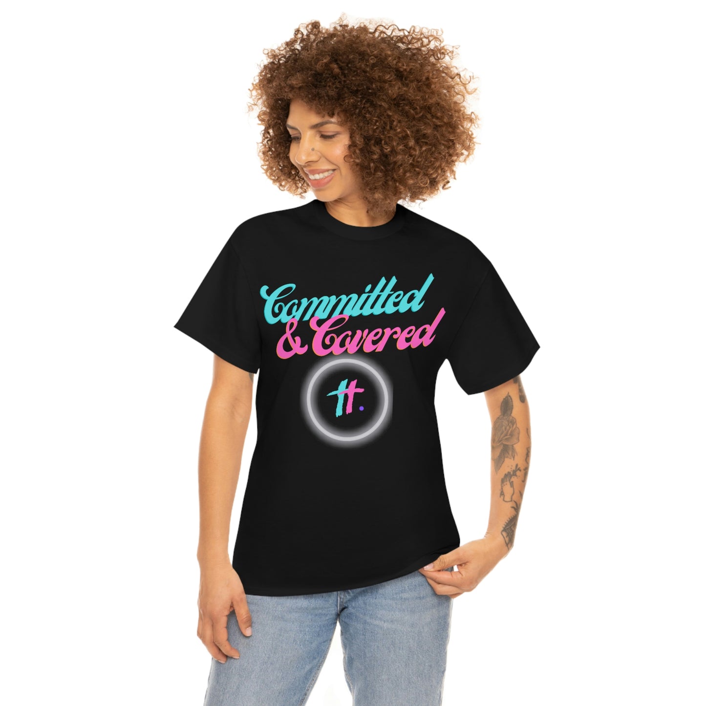 Committed & Covered Unisex Heavy Cotton Tee