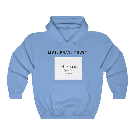 Live. Pray. Trust. Unisex Heavy Blend™ Hooded Sweatshirt