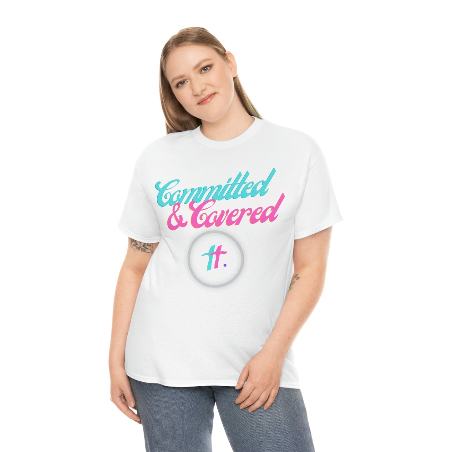 Committed & Covered Unisex Heavy Cotton Tee