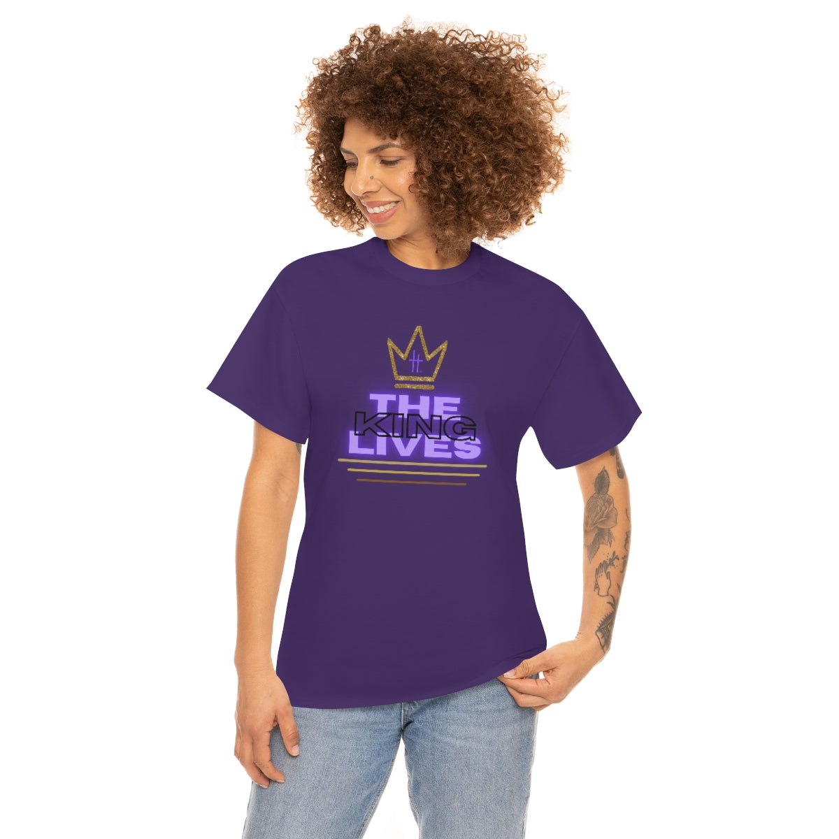 The King Lives Unisex Heavy Cotton Tee