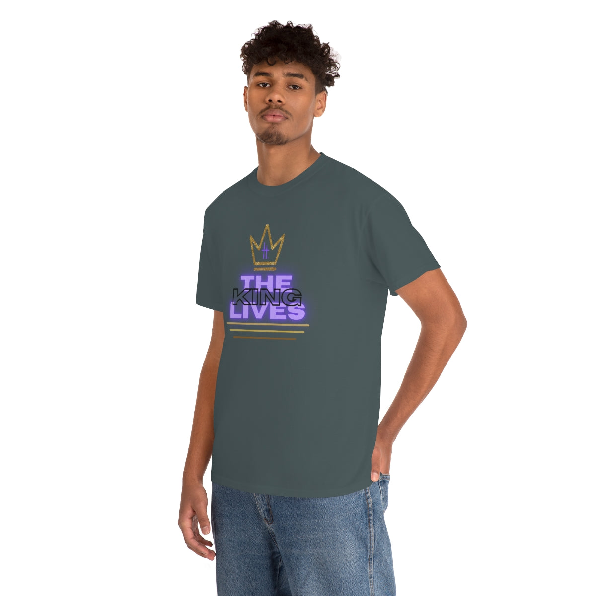 The King Lives Unisex Heavy Cotton Tee