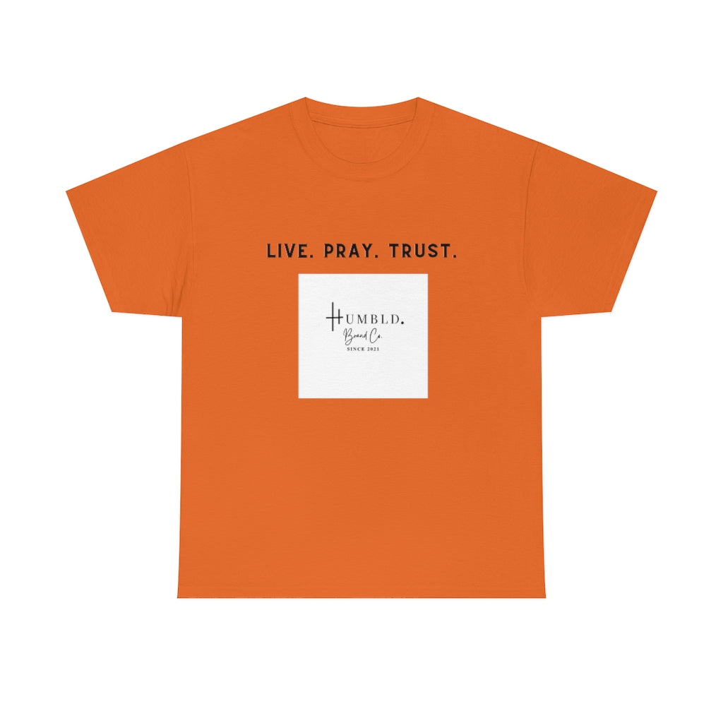 Live. Pray. Trust. Unisex Heavy Cotton Tee