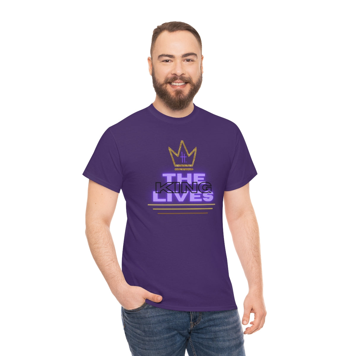 The King Lives Unisex Heavy Cotton Tee