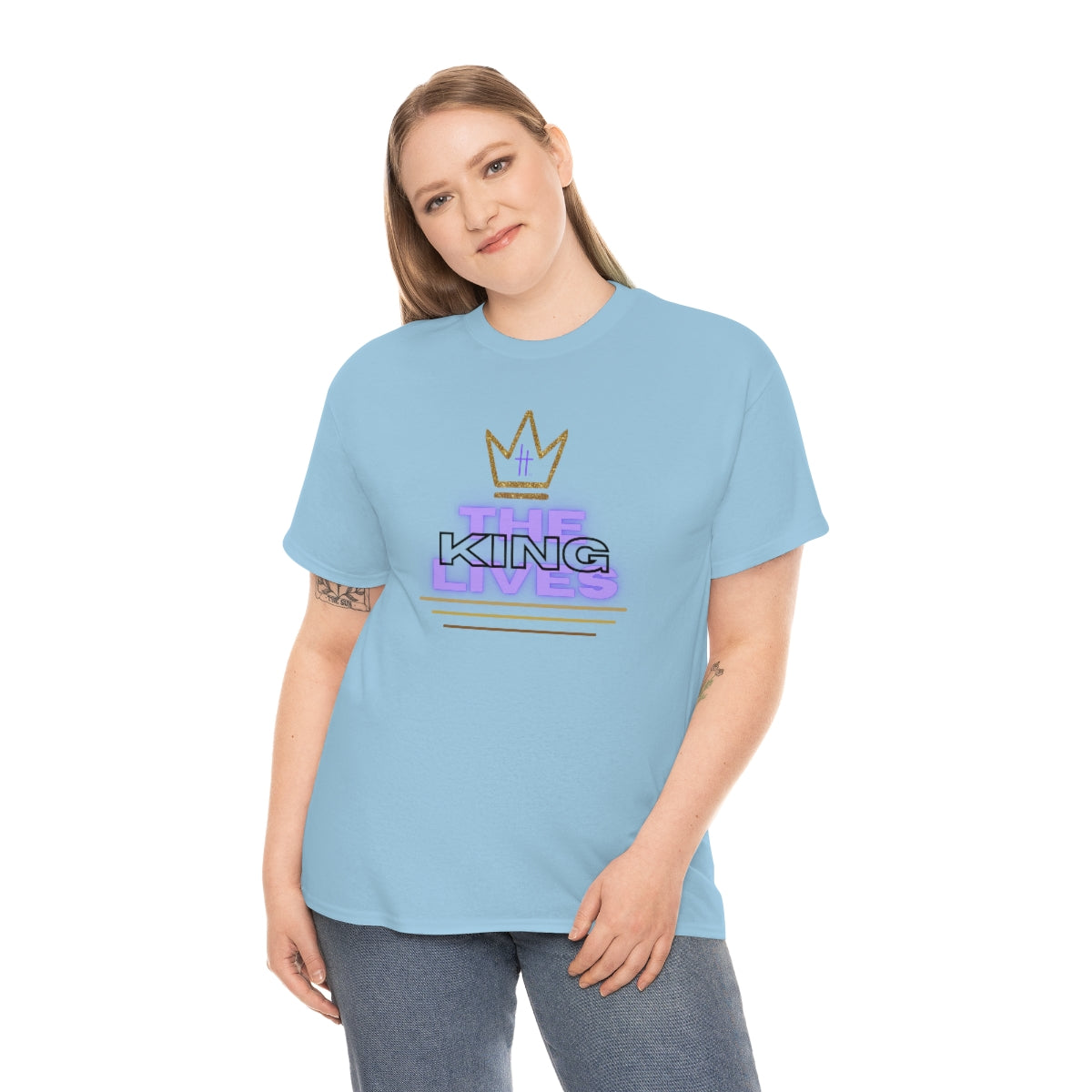 The King Lives Unisex Heavy Cotton Tee