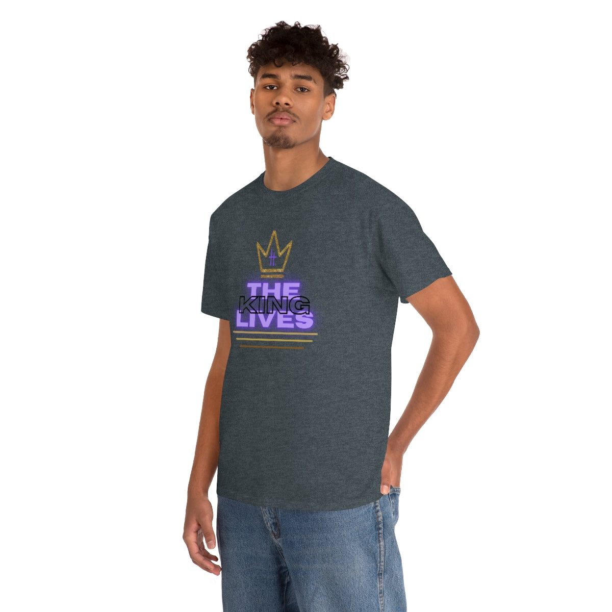 The King Lives Unisex Heavy Cotton Tee