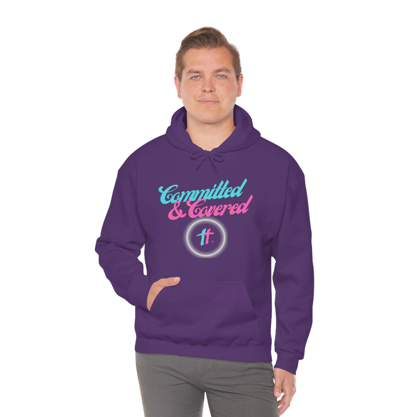 Committed & Covered Unisex Heavy Blend™ Hooded Sweatshirt