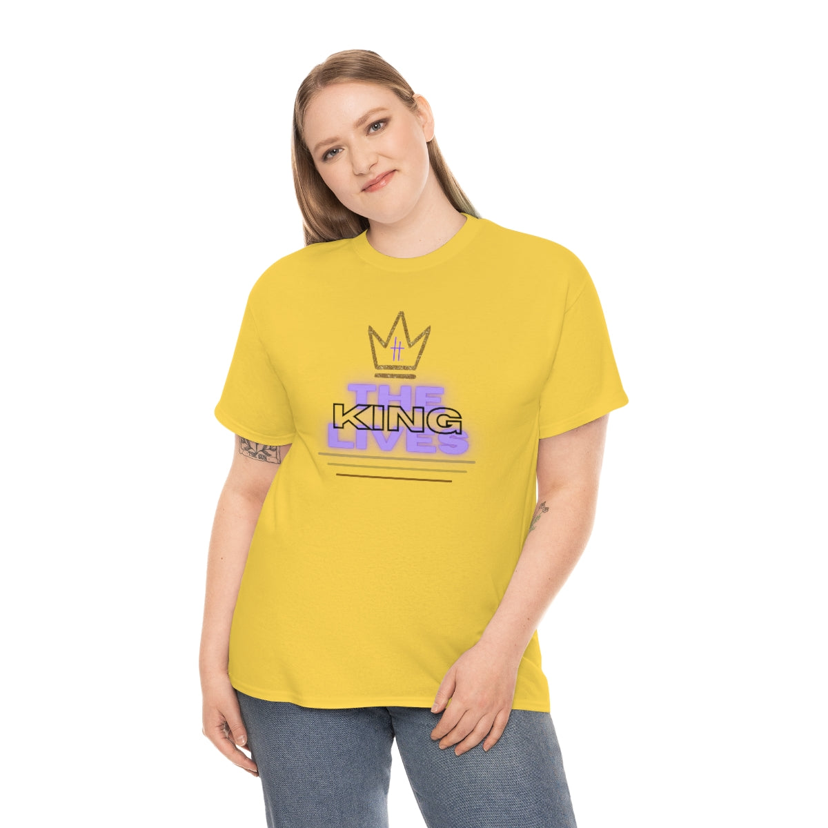 The King Lives Unisex Heavy Cotton Tee