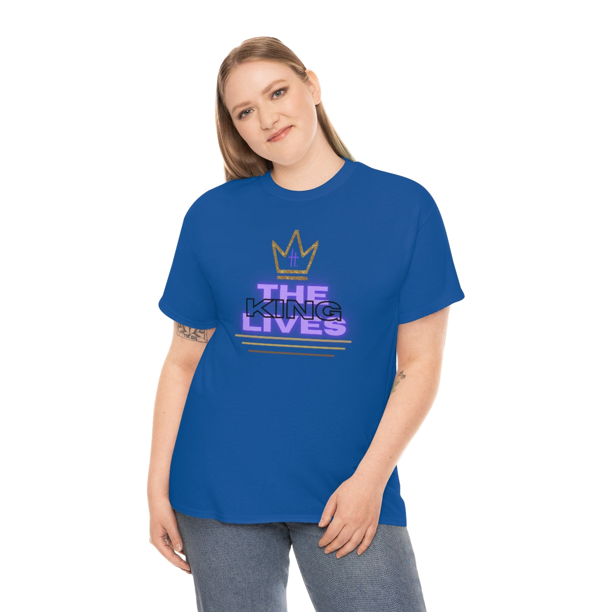 The King Lives Unisex Heavy Cotton Tee