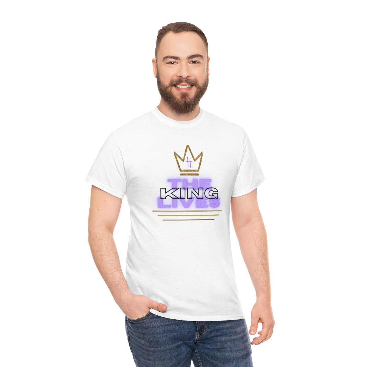 The King Lives Unisex Heavy Cotton Tee