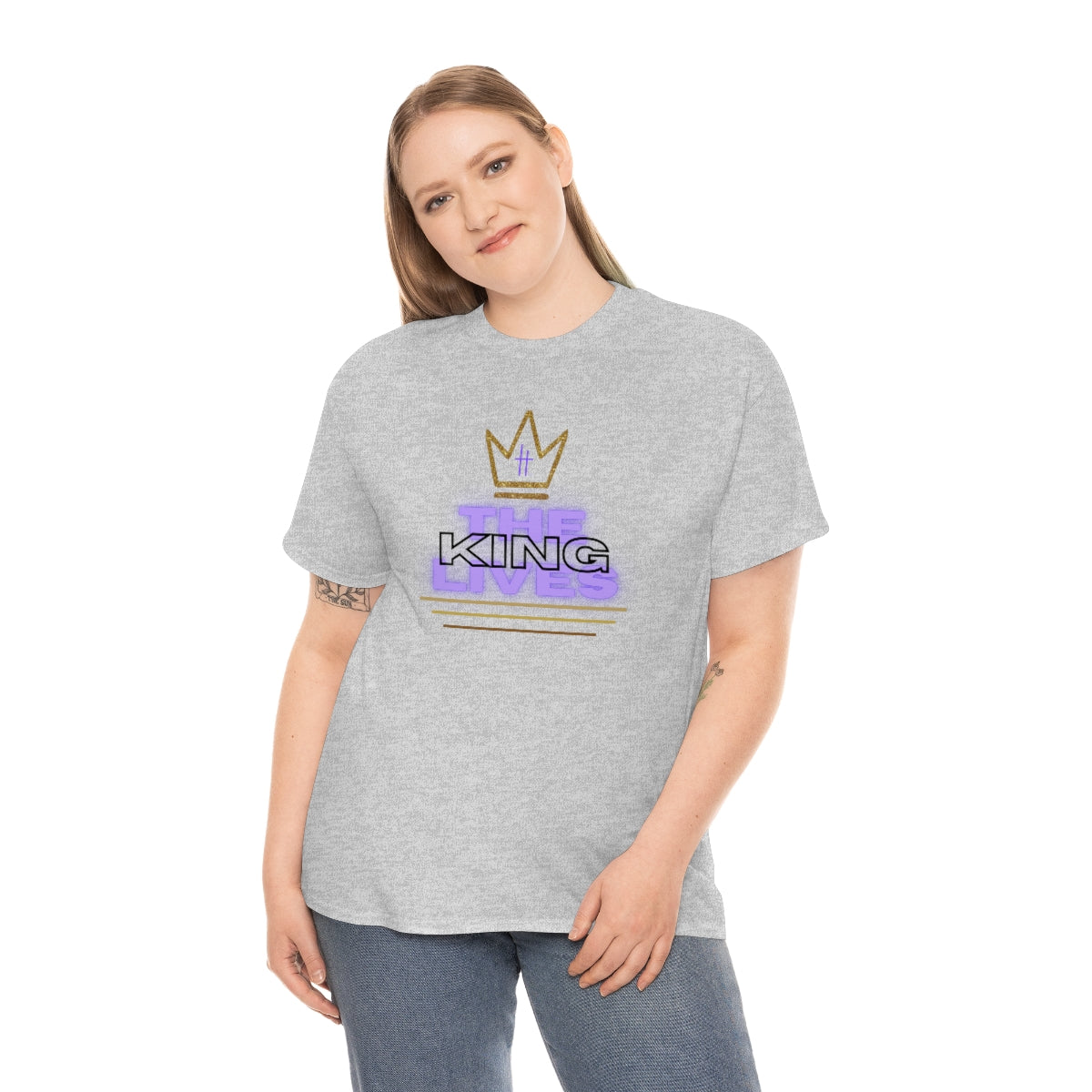 The King Lives Unisex Heavy Cotton Tee