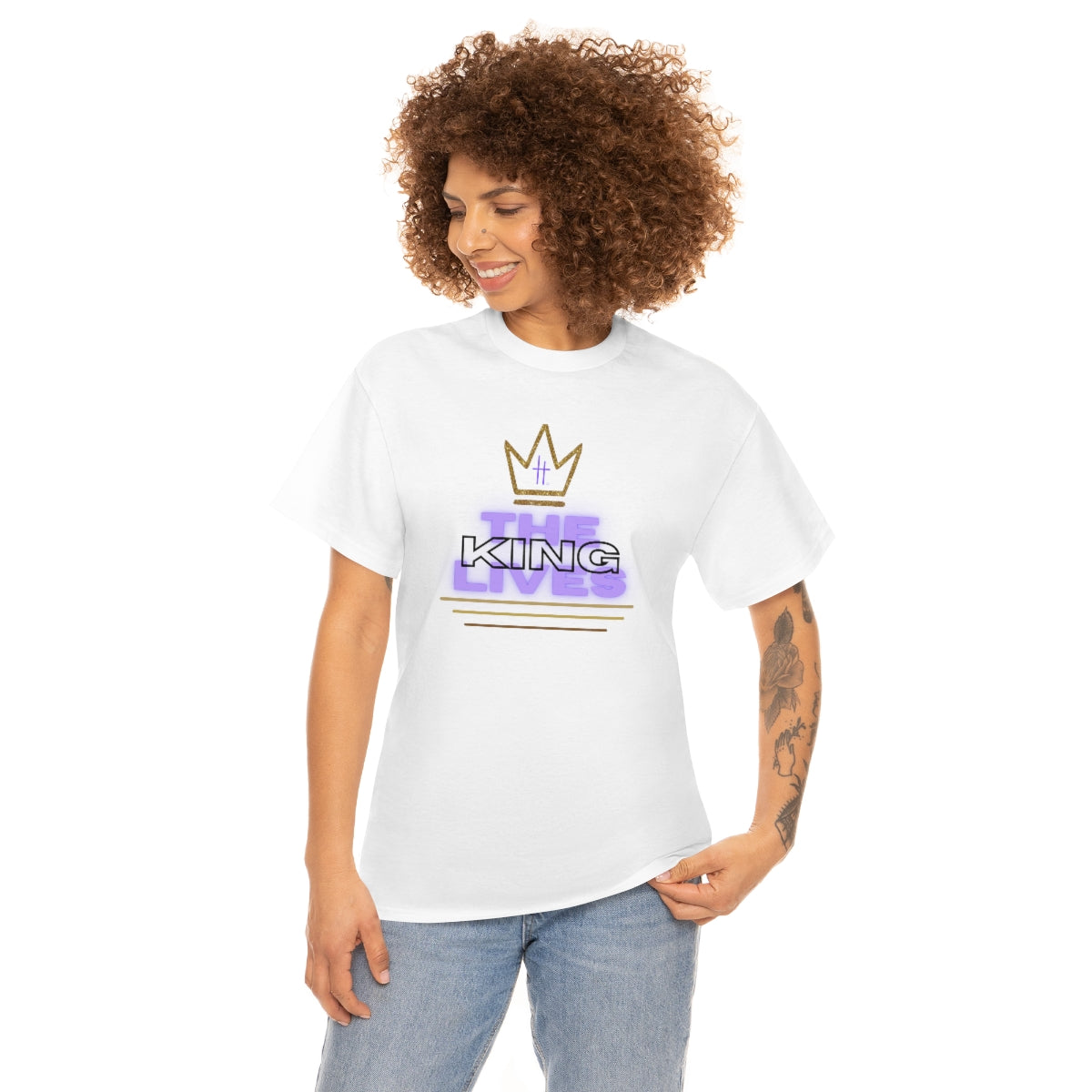 The King Lives Unisex Heavy Cotton Tee