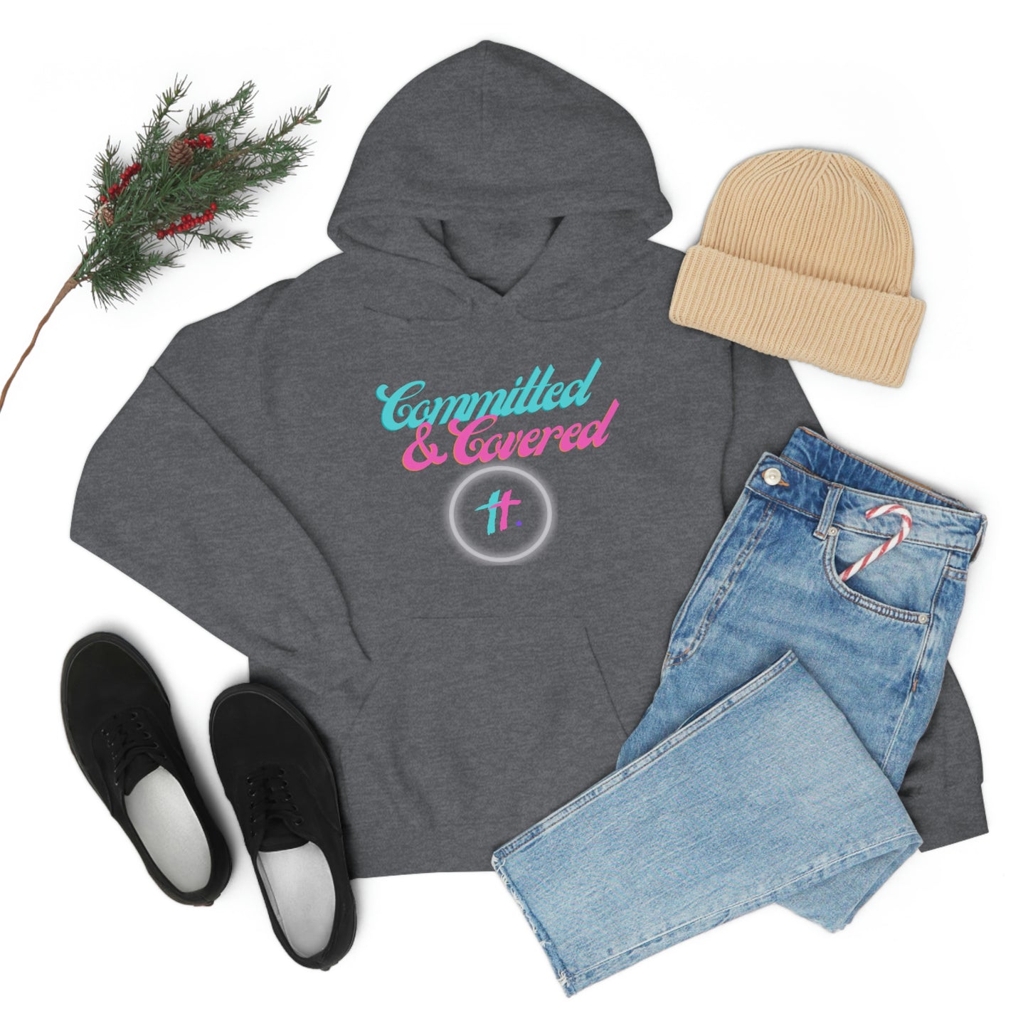 Committed & Covered Unisex Heavy Blend™ Hooded Sweatshirt