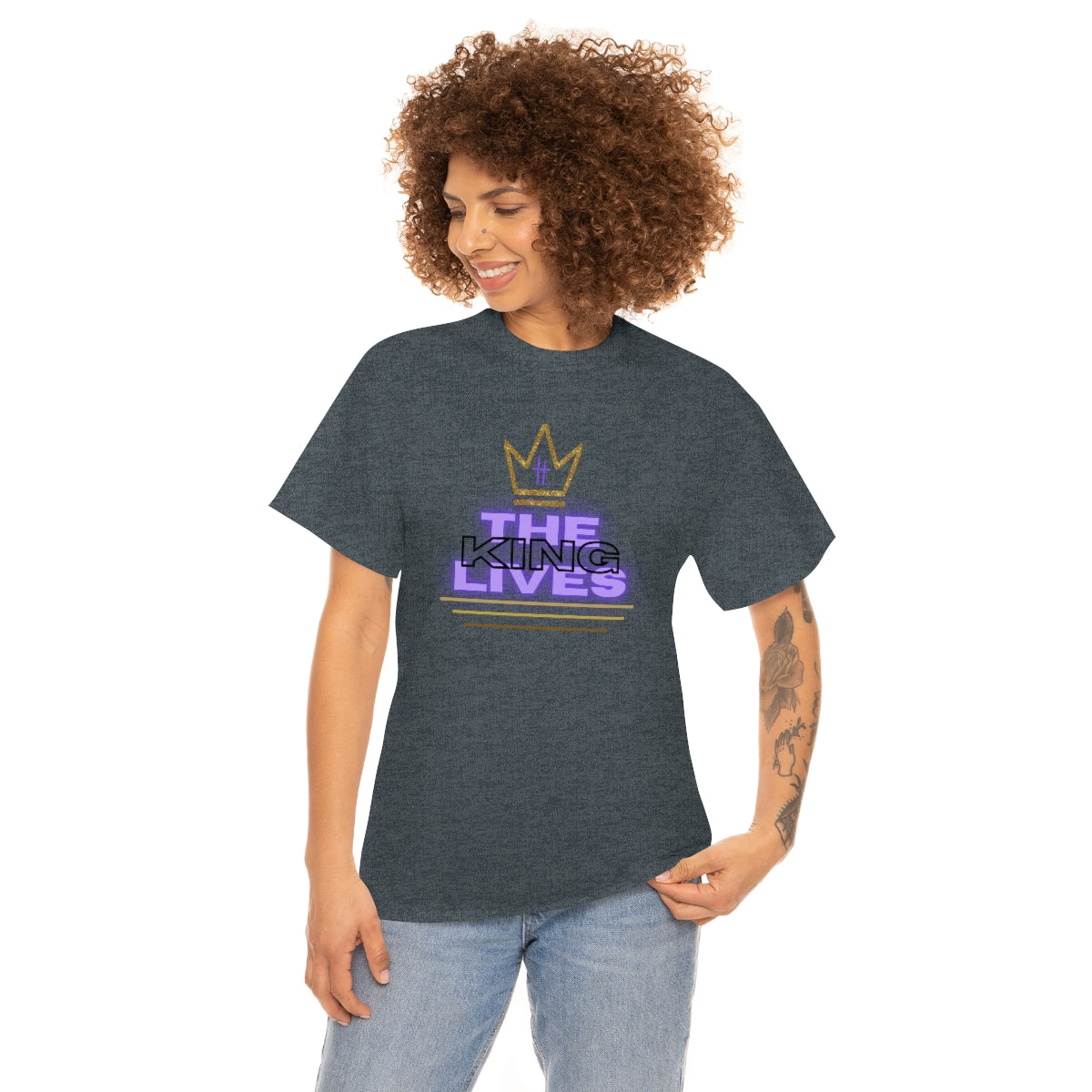 The King Lives Unisex Heavy Cotton Tee