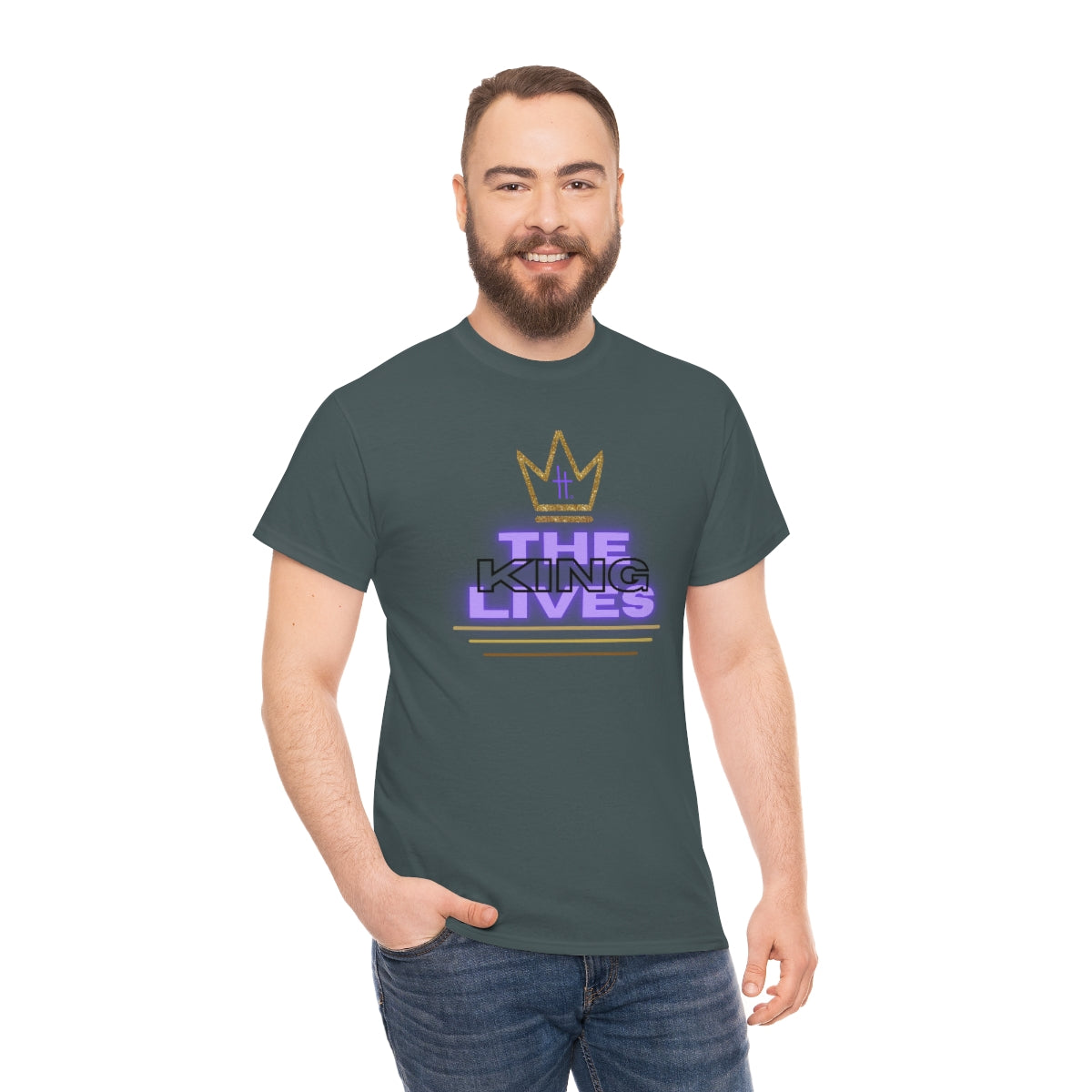 The King Lives Unisex Heavy Cotton Tee