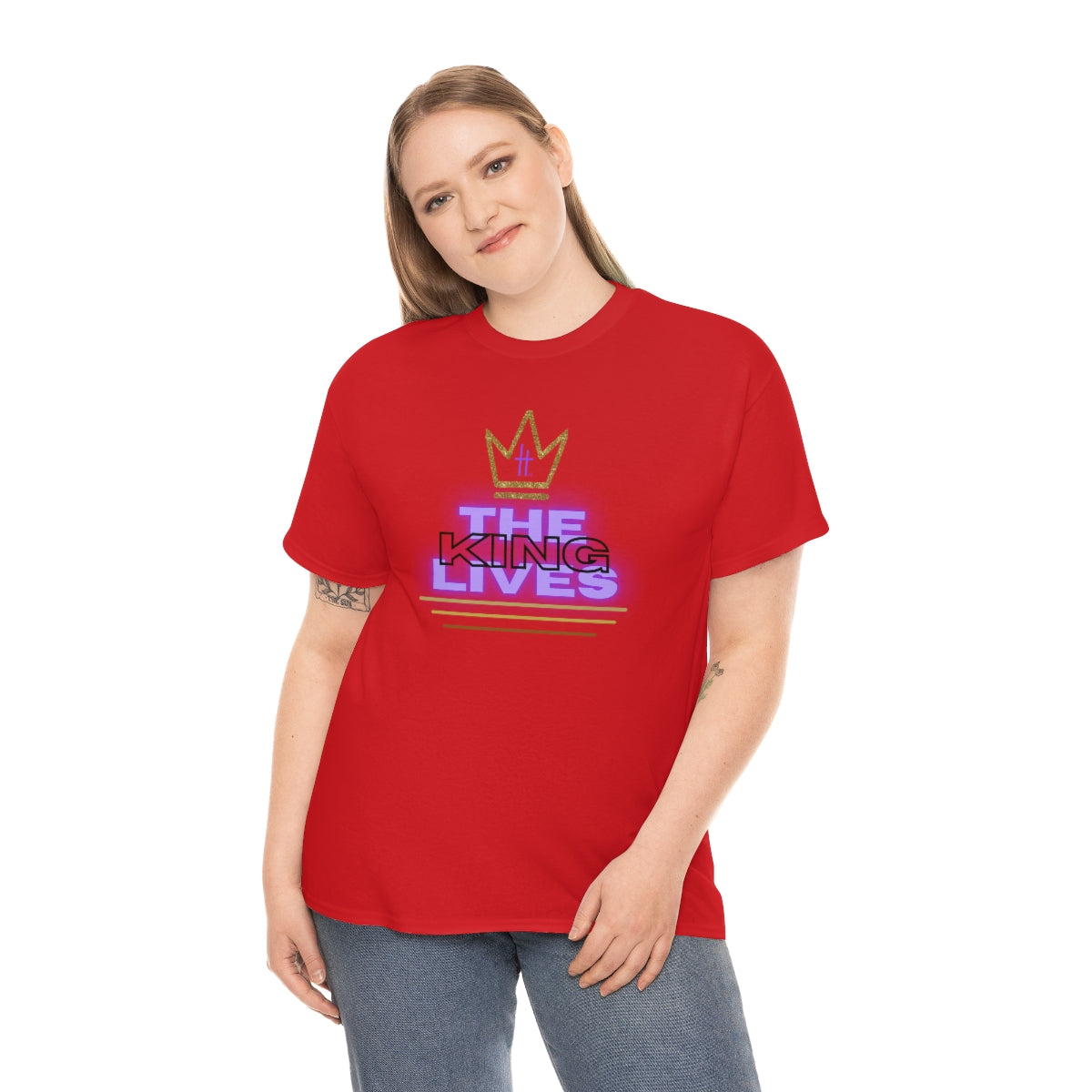 The King Lives Unisex Heavy Cotton Tee