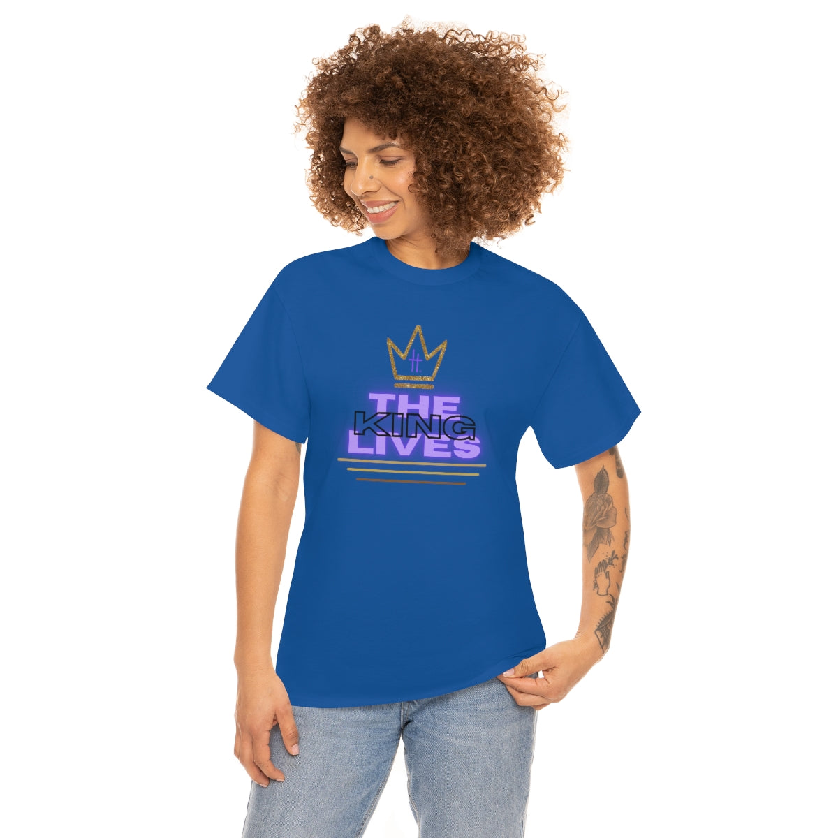 The King Lives Unisex Heavy Cotton Tee