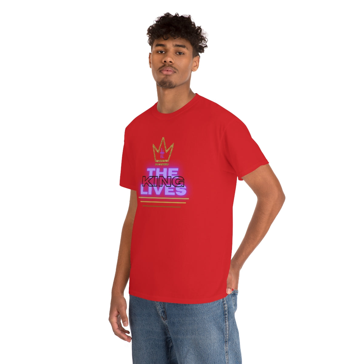 The King Lives Unisex Heavy Cotton Tee