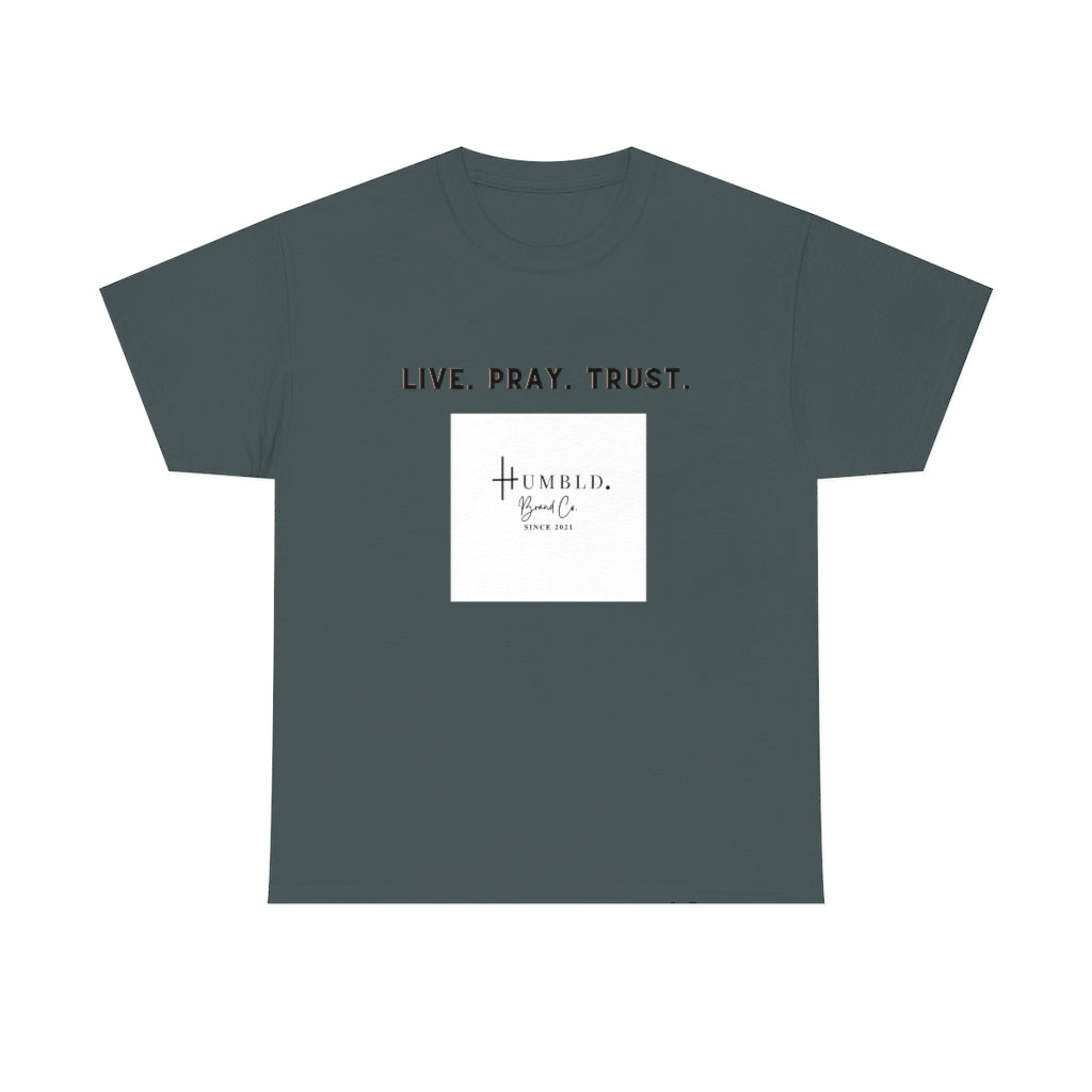 Live. Pray. Trust. Unisex Heavy Cotton Tee