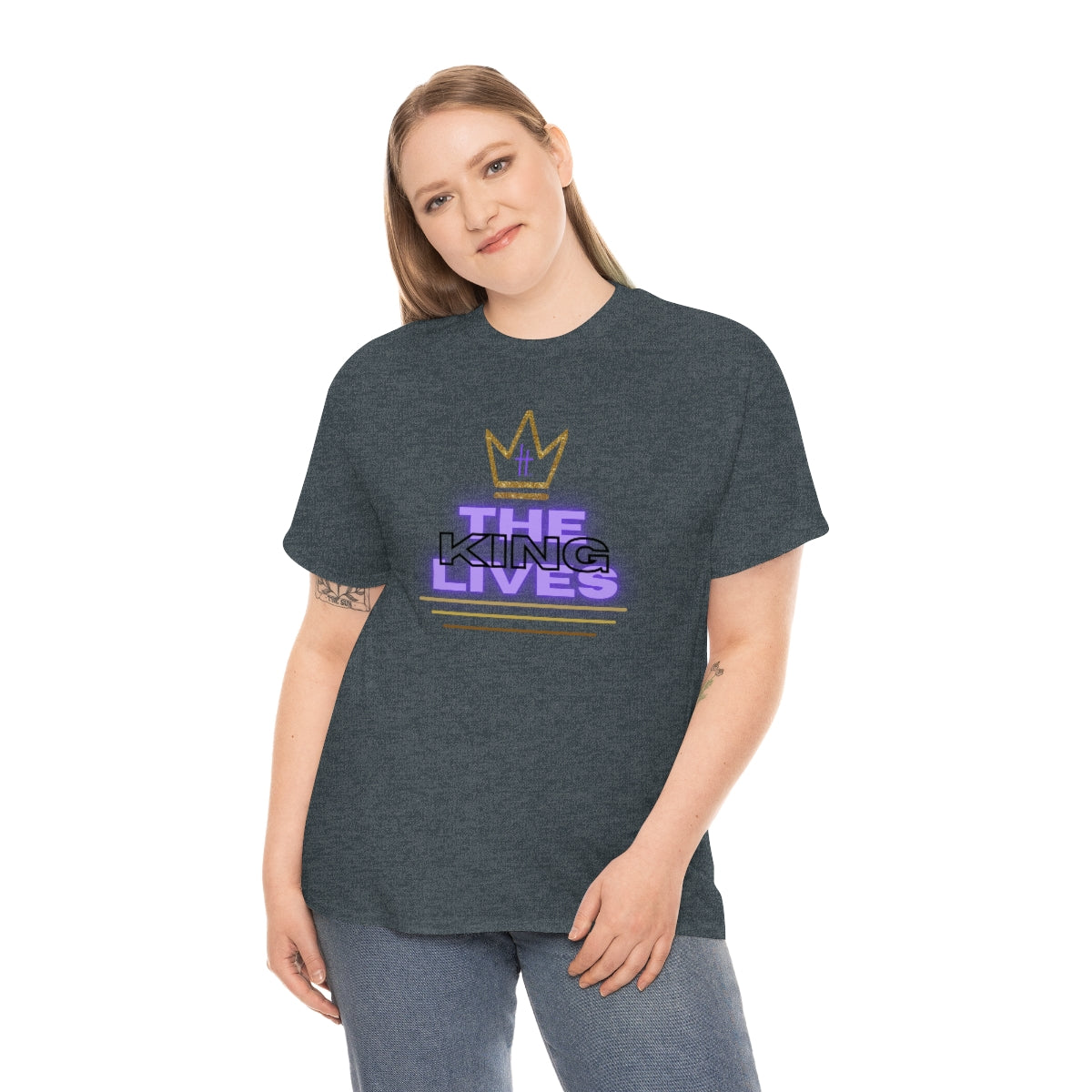 The King Lives Unisex Heavy Cotton Tee