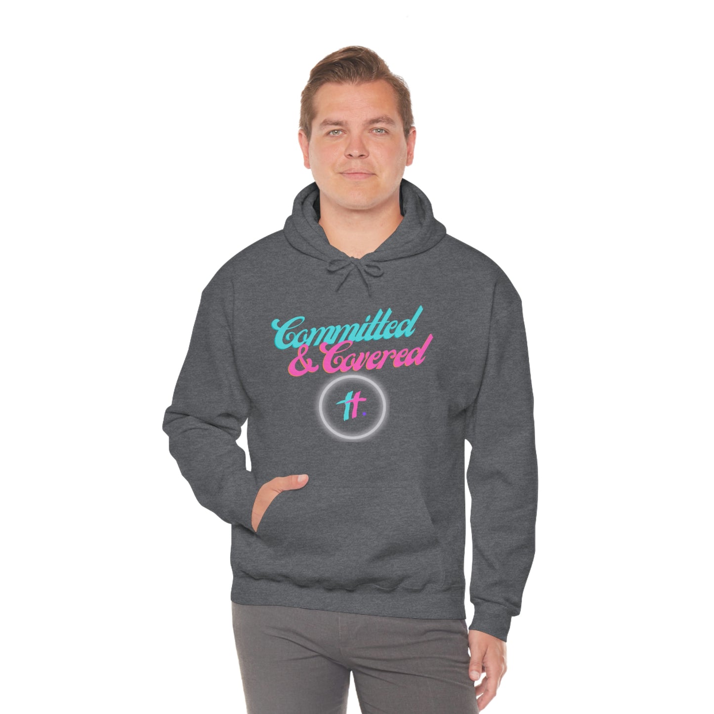 Committed & Covered Unisex Heavy Blend™ Hooded Sweatshirt