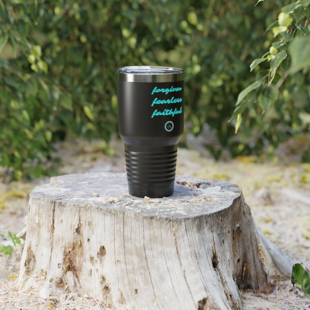 Forgiven. Fearless. Faithful. Ringneck Tumbler, 30oz