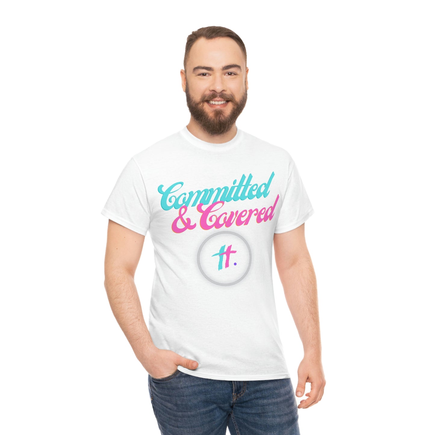 Committed & Covered Unisex Heavy Cotton Tee