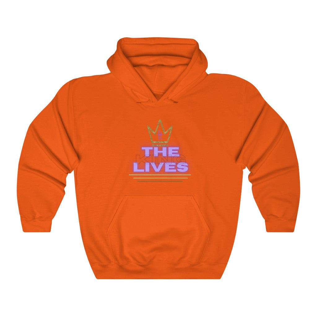 The King Lives Unisex Heavy Blend™ Hooded Sweatshirt