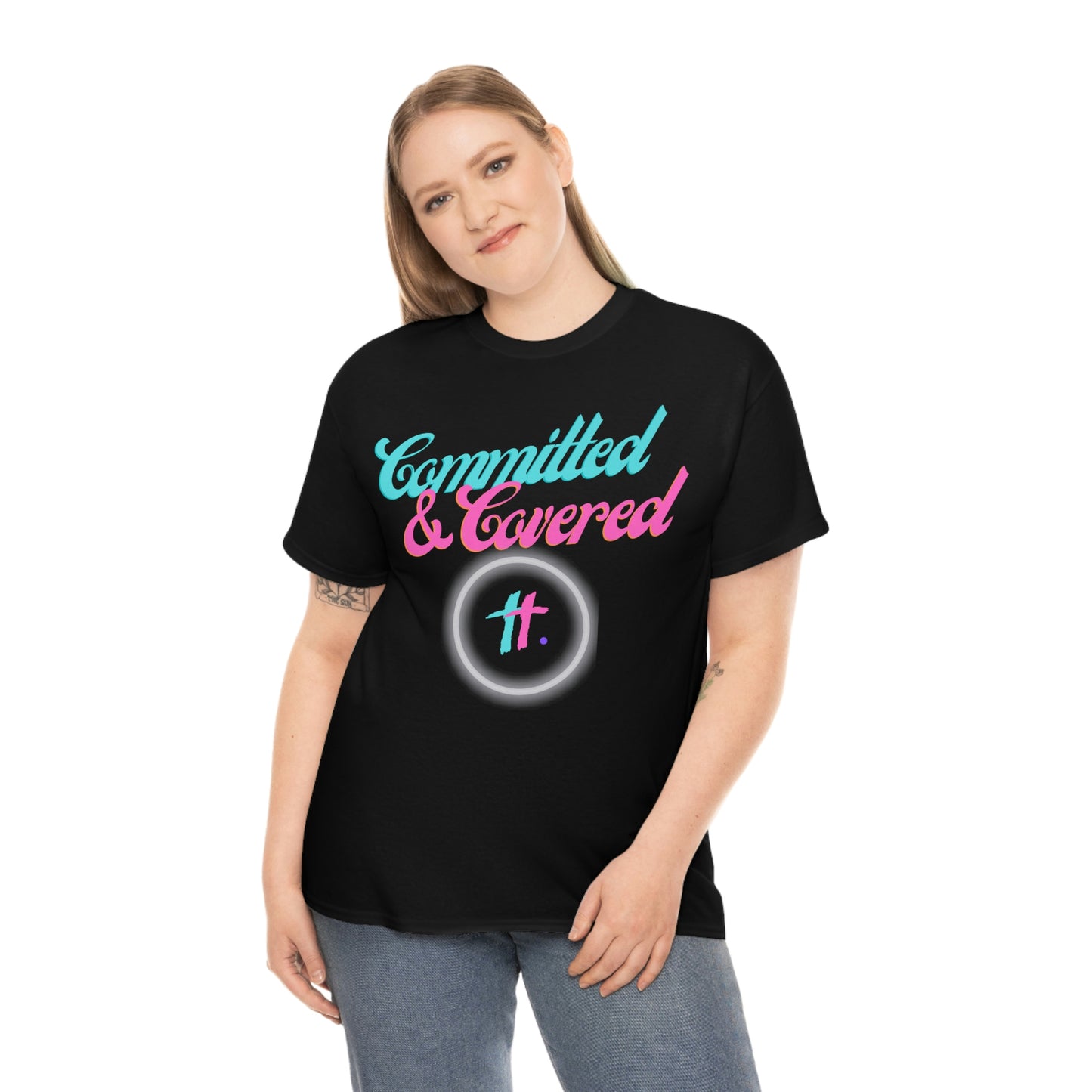 Committed & Covered Unisex Heavy Cotton Tee