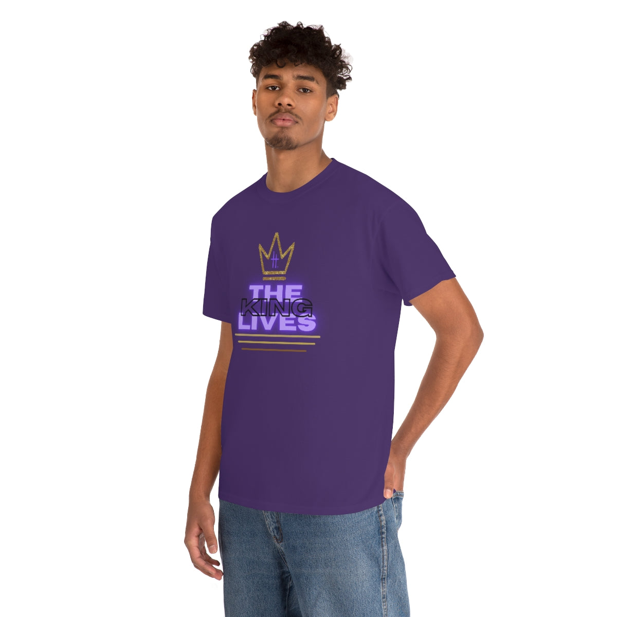 The King Lives Unisex Heavy Cotton Tee