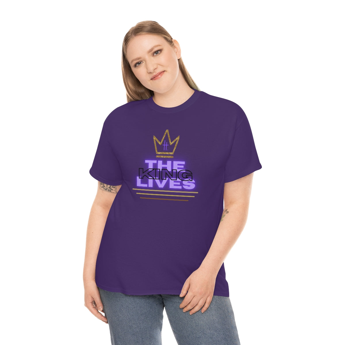 The King Lives Unisex Heavy Cotton Tee