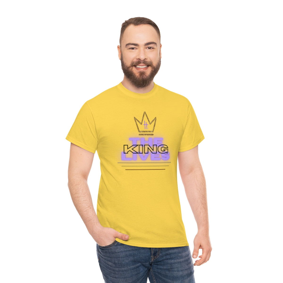 The King Lives Unisex Heavy Cotton Tee