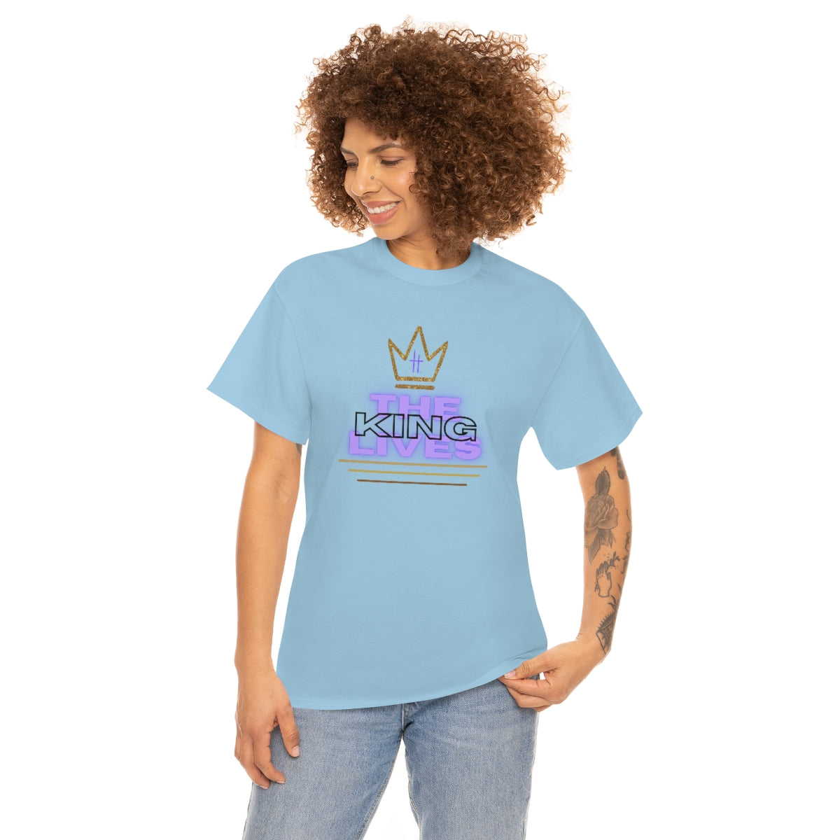 The King Lives Unisex Heavy Cotton Tee